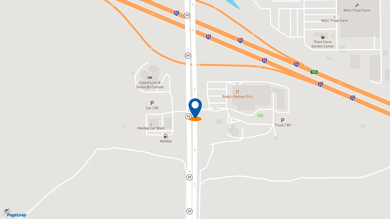 https://pageleap.com map showing location of McDonald&#039;s in Alexandria.