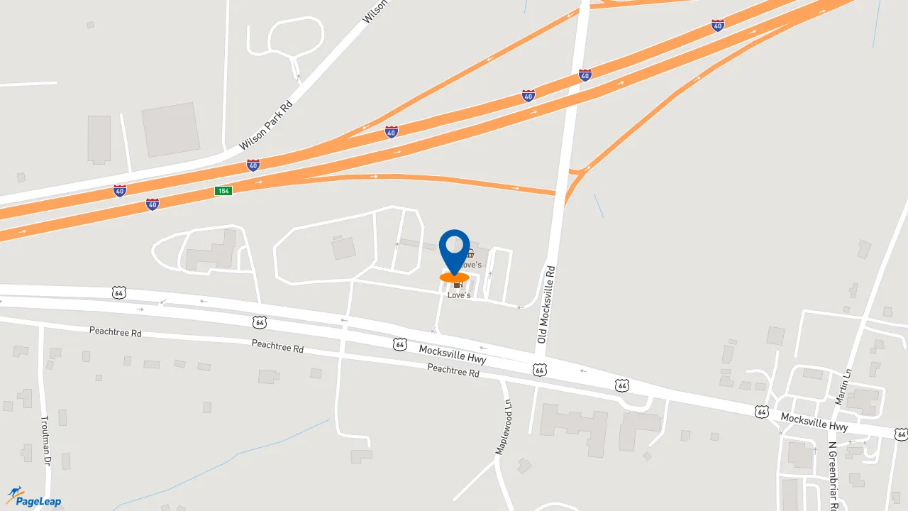 https://pageleap.com map showing location of McDonald&#039;s in Statesville.