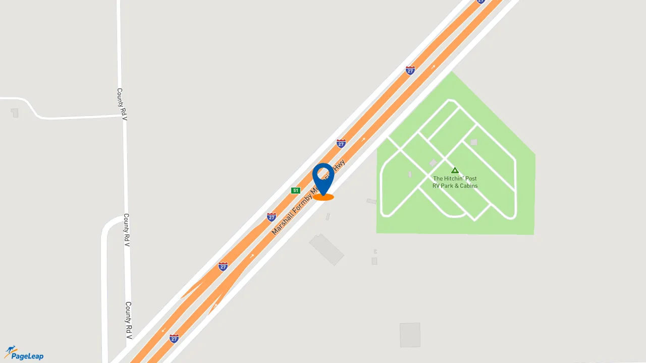 https://pageleap.com map showing location of McDonald&#039;s in Plainview.