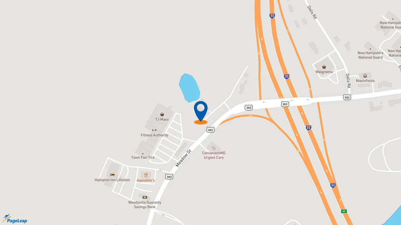 https://pageleap.com map showing location of McDonald&#039;s in Littleton.