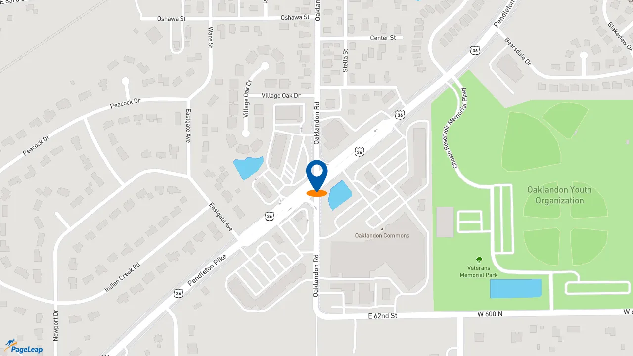 https://pageleap.com map showing location of McDonald&#039;s in Lawrence.