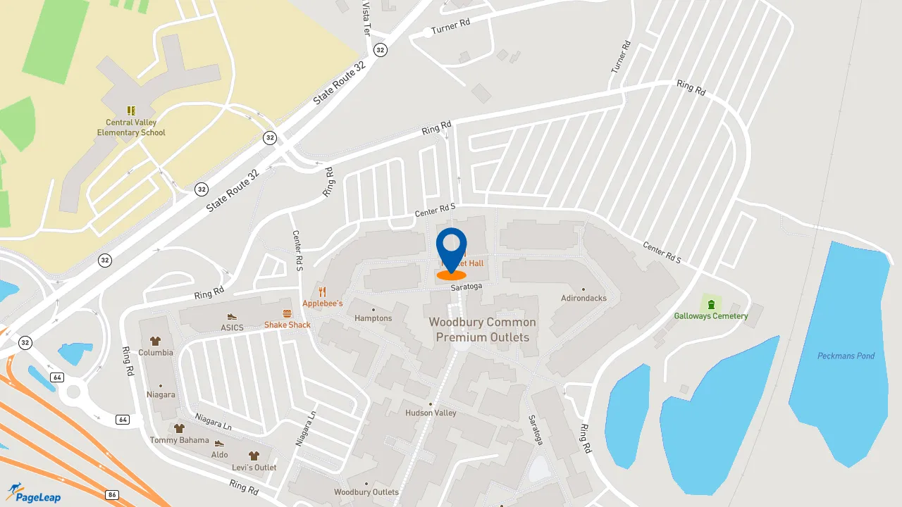 https://pageleap.com map showing location of McDonald&#039;s in Village Of Woodbury.