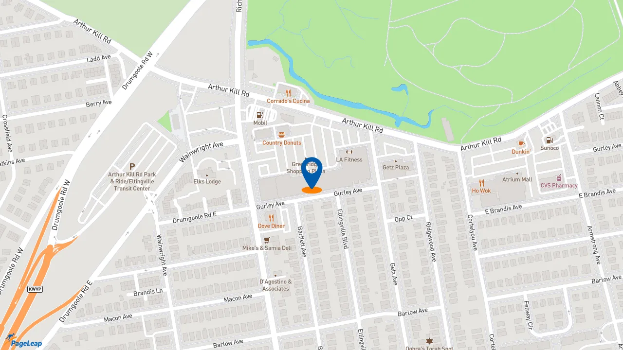 https://pageleap.com map showing location of McDonald&#039;s in City Of New York.
