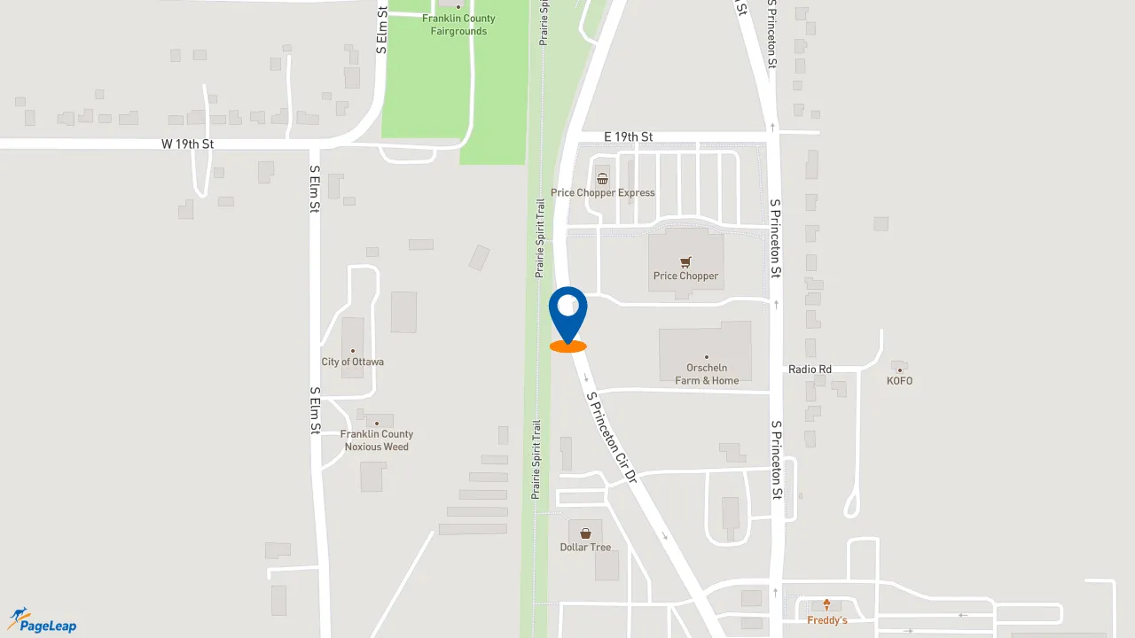 https://pageleap.com map showing location of McDonald&#039;s in Ottawa.