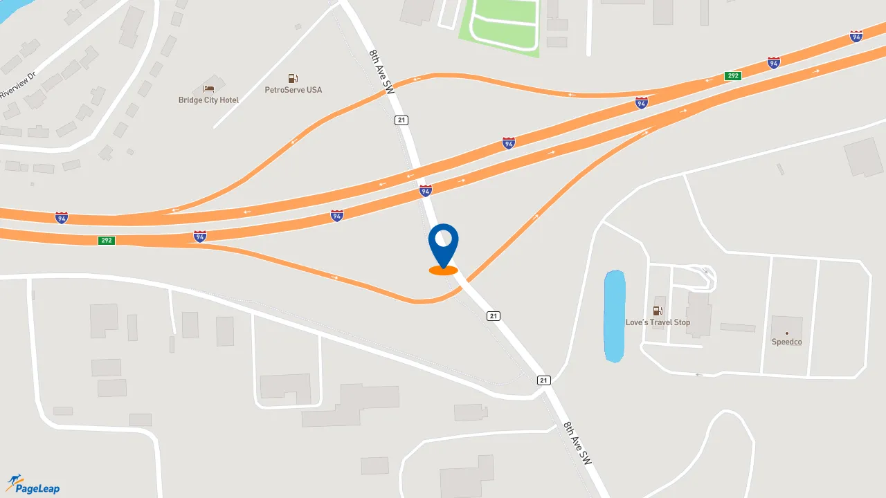 https://pageleap.com map showing location of McDonald&#039;s in Valley City.