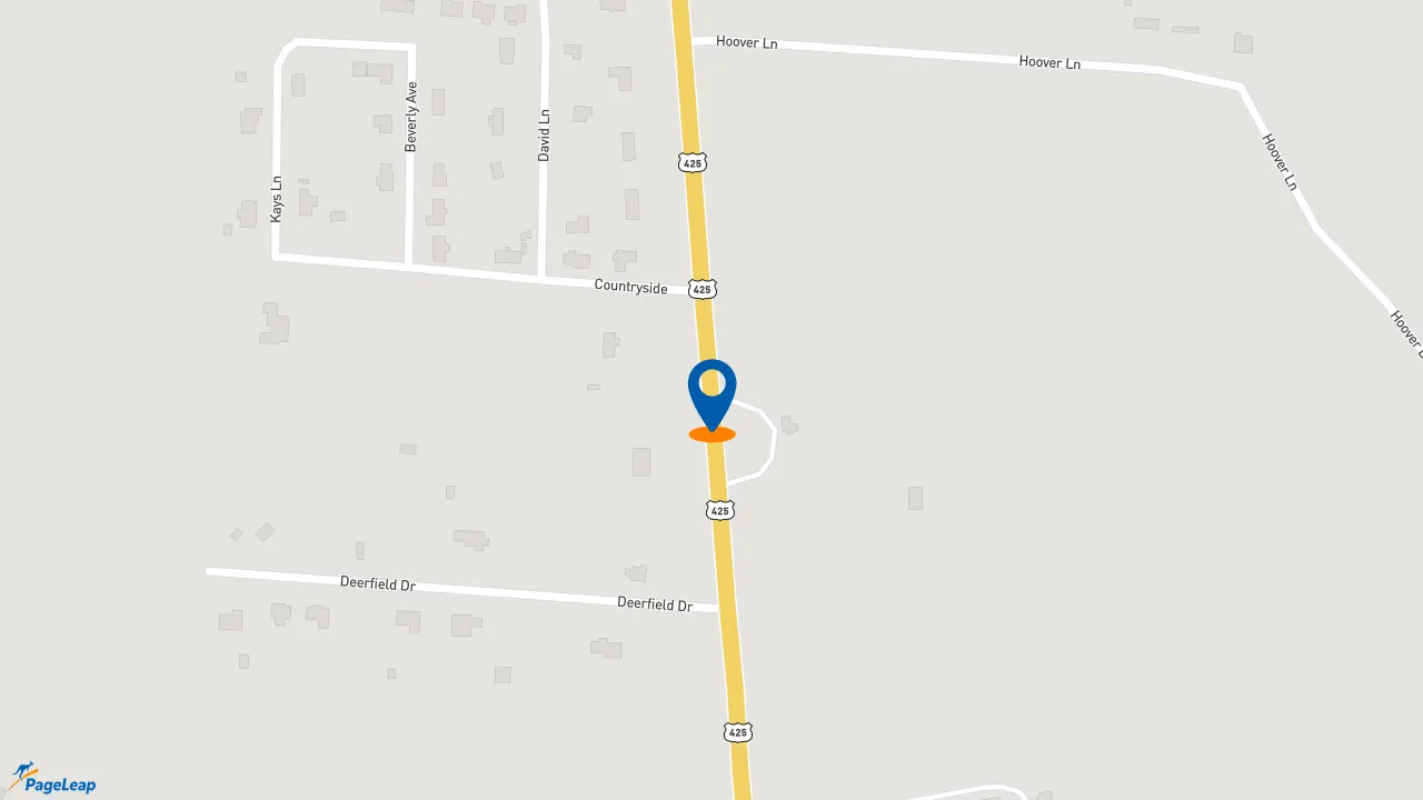 https://pageleap.com map showing location of McDonald&#039;s in Monticello.