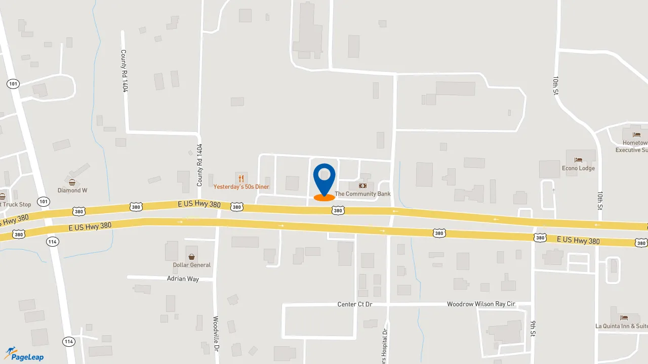 https://pageleap.com map showing location of McDonald&#039;s in Bridgeport.
