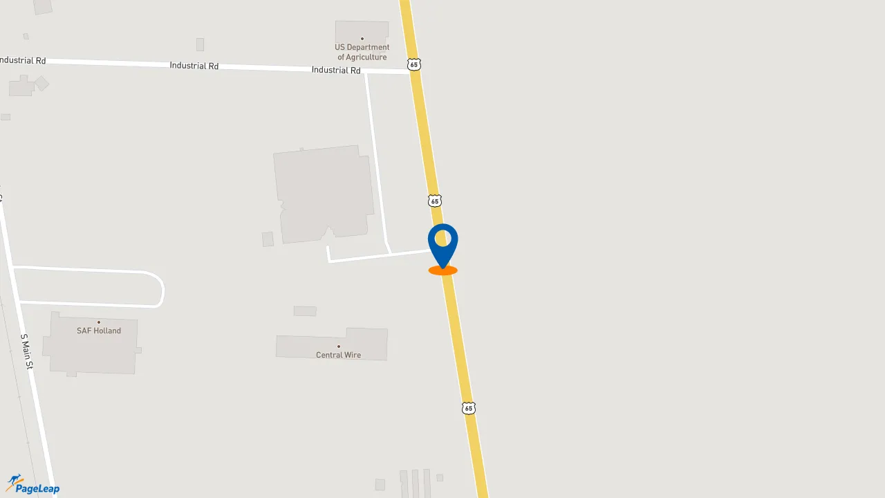 https://pageleap.com map showing location of McDonald&#039;s in Dumas.