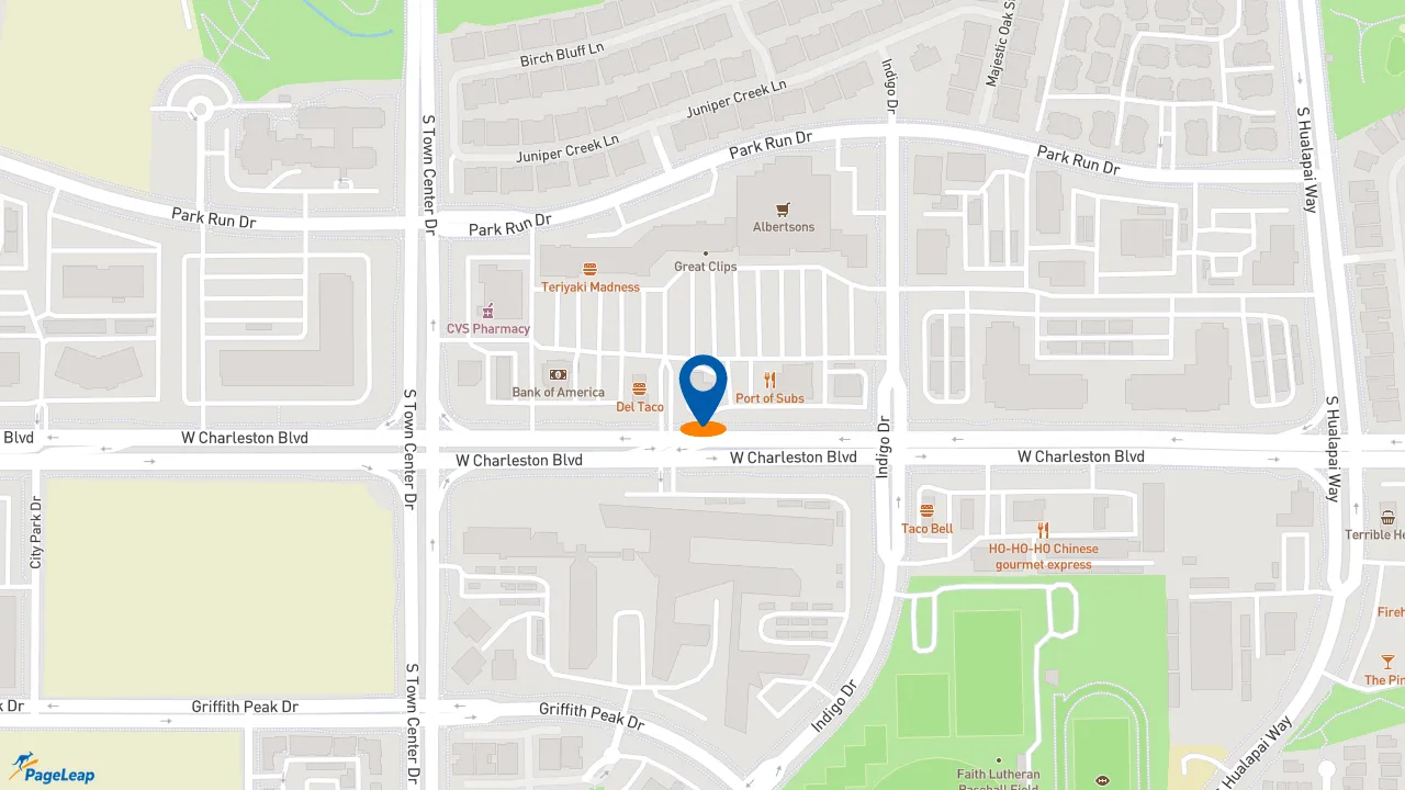 https://pageleap.com map showing location of McDonald&#039;s in Las Vegas.