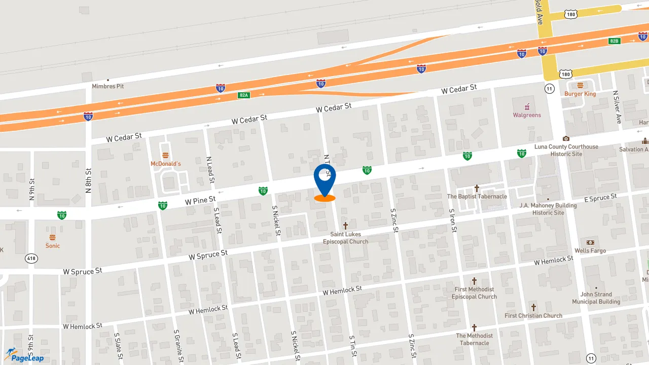 https://pageleap.com map showing location of McDonald&#039;s in Deming.