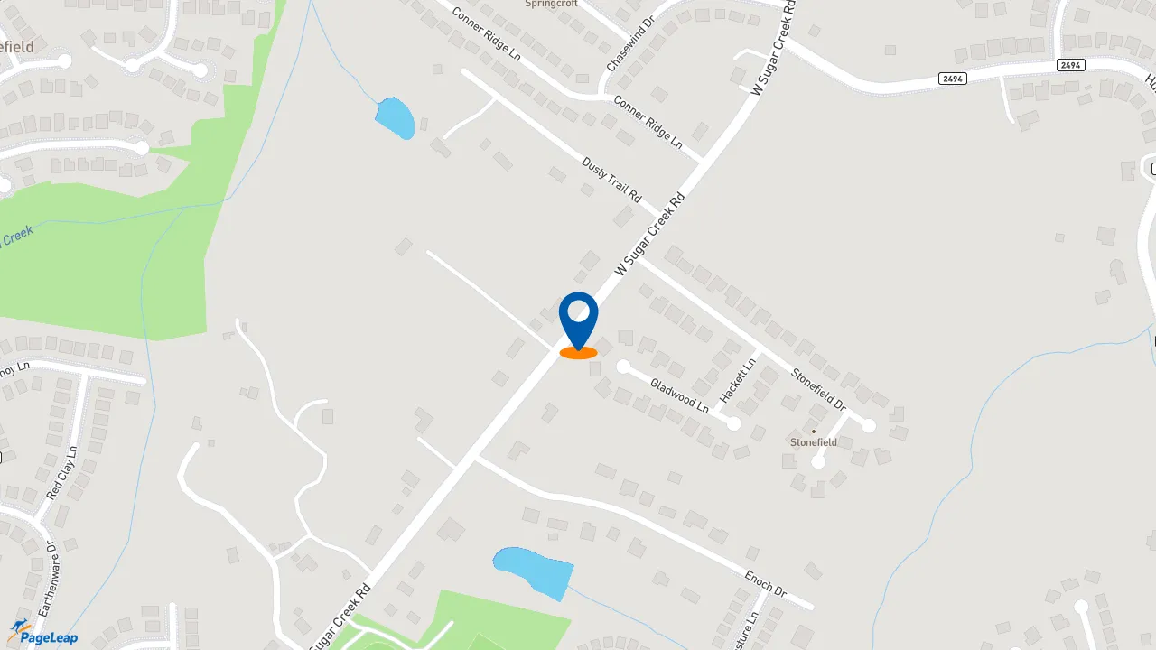 https://pageleap.com map showing location of McDonald&#039;s in Charlotte.