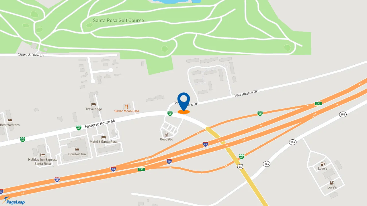 https://pageleap.com map showing location of McDonald&#039;s in Santa Rosa.