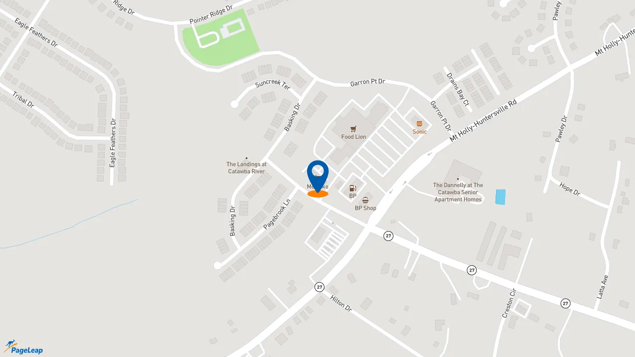 https://pageleap.com map showing location of Meineke Car Care Center in Charlotte.