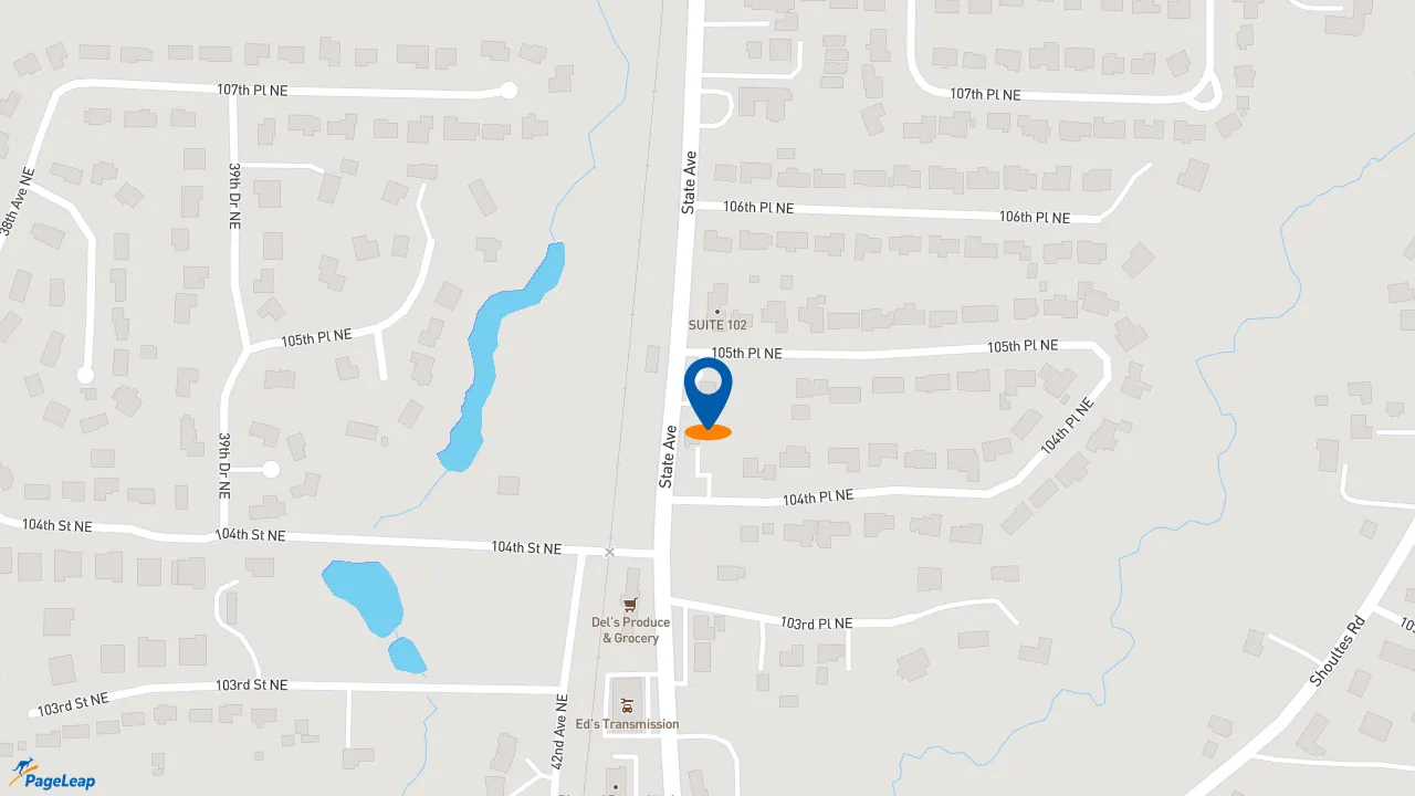 https://pageleap.com map showing location of Meineke Car Care Center in Marysville.