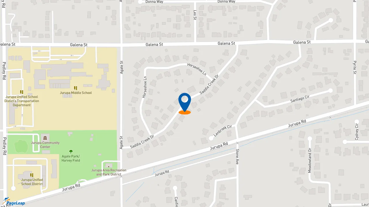 https://pageleap.com map showing location of Mercedes Key Repair in Jurupa Valley.