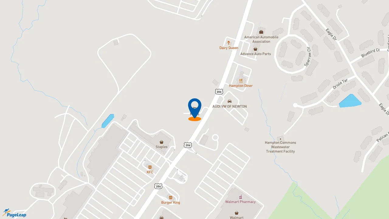 https://pageleap.com map showing location of Midas in Newton.