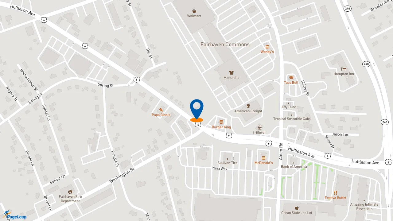 https://pageleap.com map showing location of Midas in Fairhaven.
