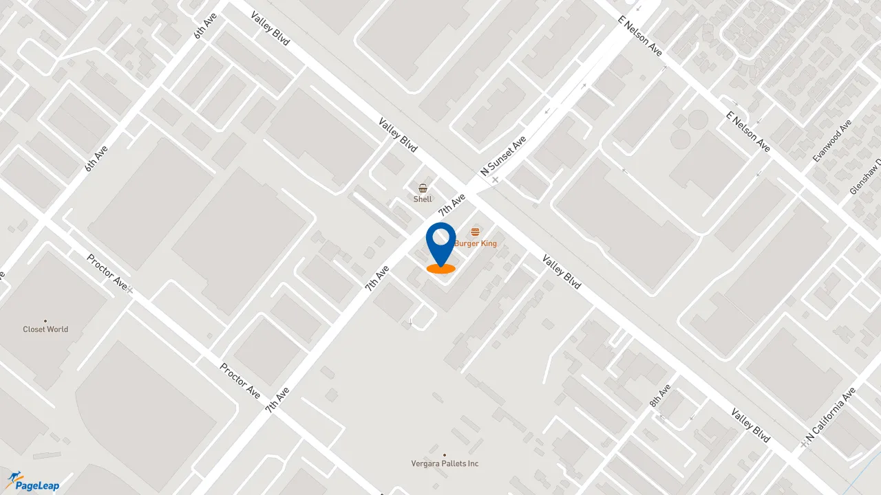 https://pageleap.com map showing location of Midas in La Puente.