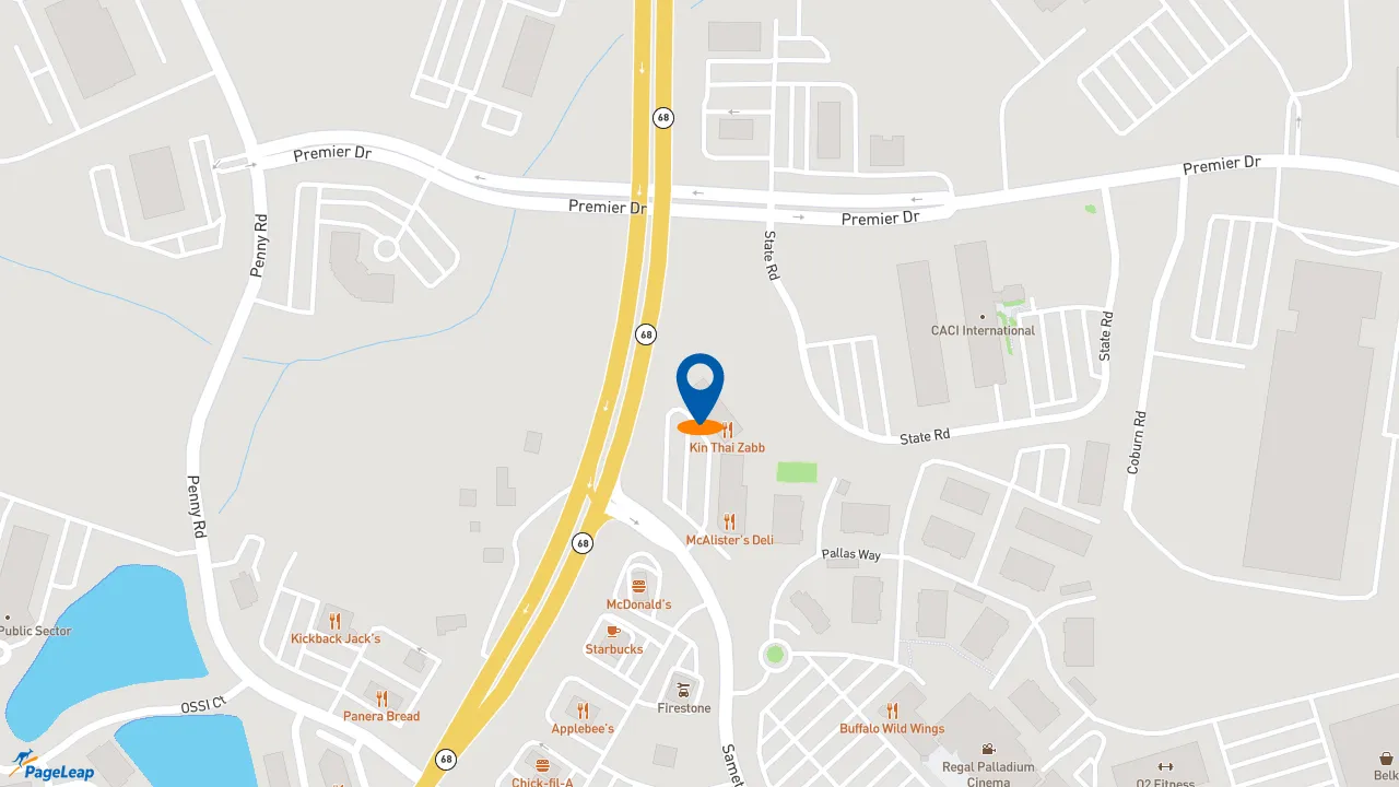 https://pageleap.com map showing location of Moe&#039;s Southwest Grill - Closed in High Point.