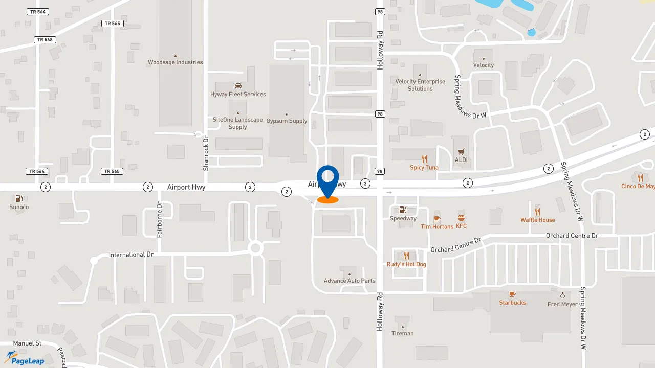 https://pageleap.com map showing location of Moe&#039;s Southwest Grill - Permanently Closed in Holland.