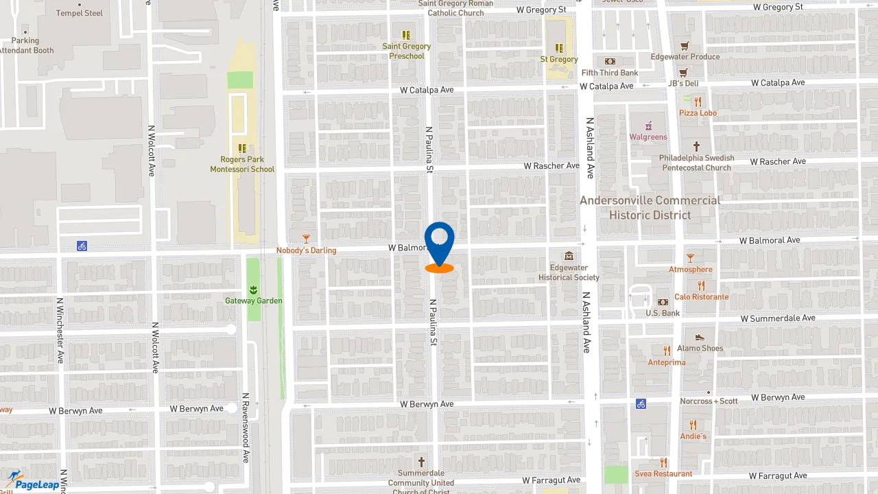 https://pageleap.com map showing location of NASCAR Refuel in Chicago.