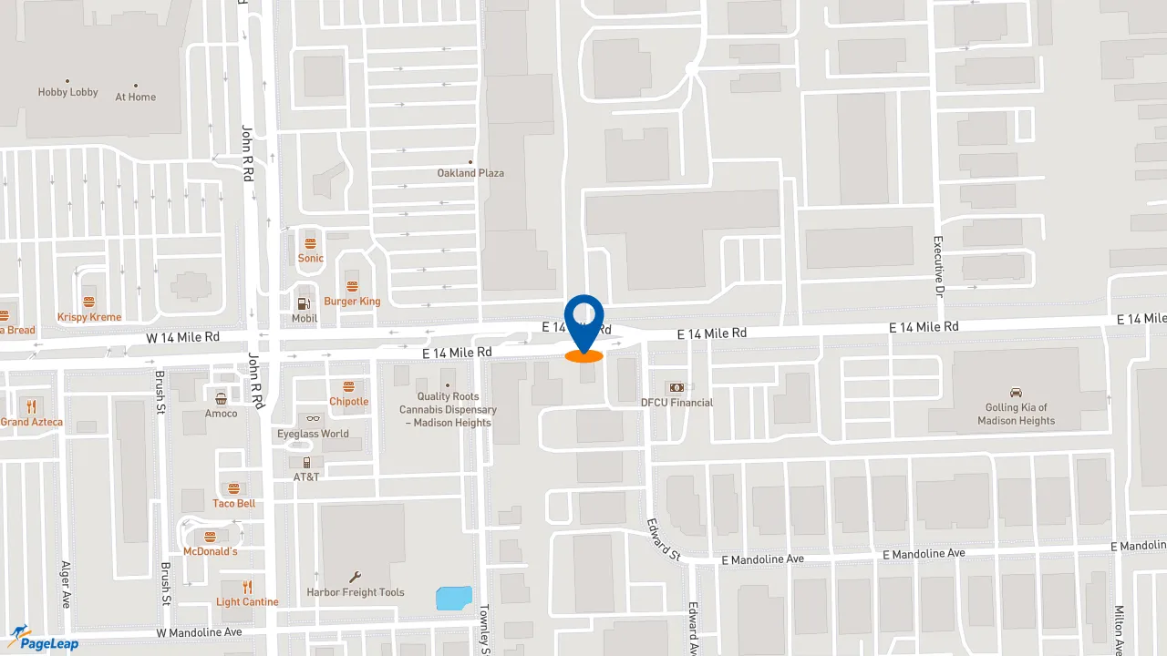 https://pageleap.com map showing location of Pardon My Cheesesteak in Troy.