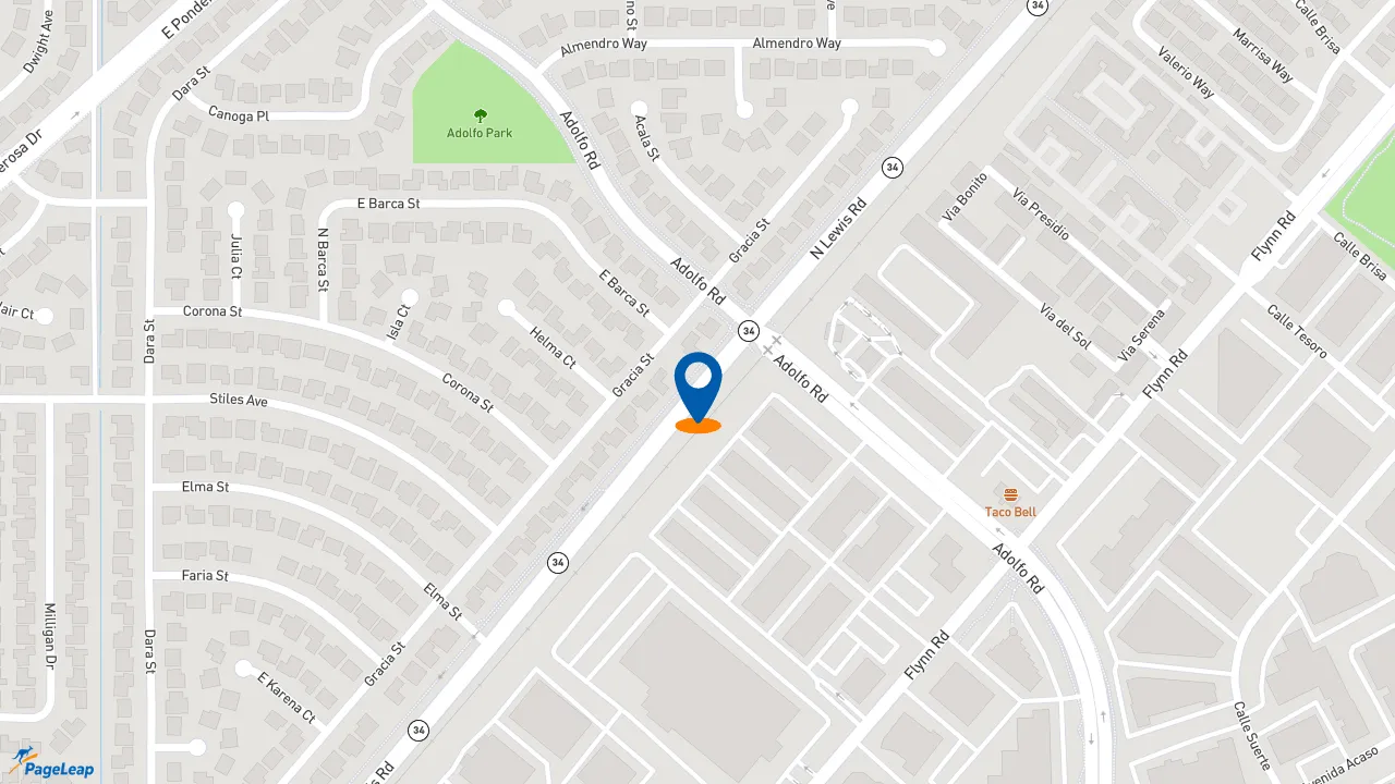https://pageleap.com map showing location of Pardon My Cheesesteak in Camarillo.