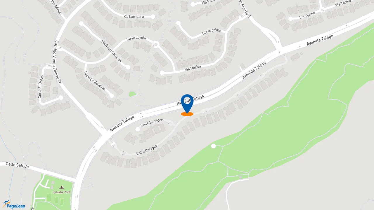 https://pageleap.com map showing location of Peet&#039;s Coffee in San Clemente.