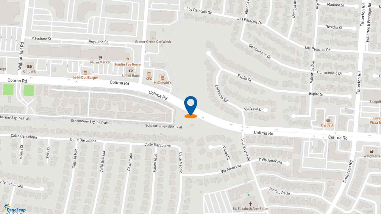 https://pageleap.com map showing location of Pep Boys in City Of Industry.
