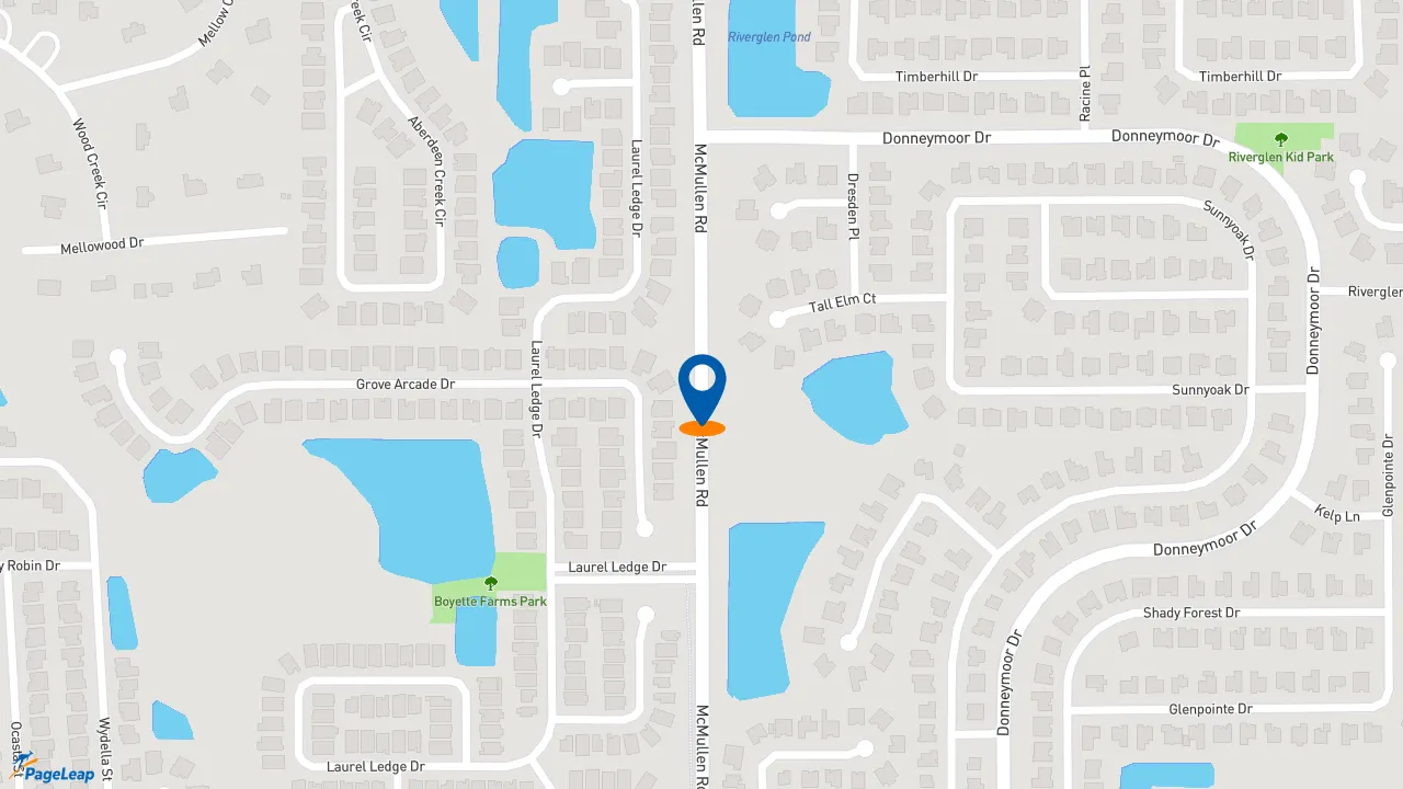 https://pageleap.com map showing location of Pep Boys in Riverview.