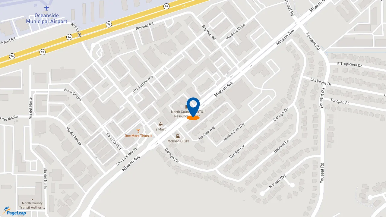 https://pageleap.com map showing location of Pep Boys in Oceanside.