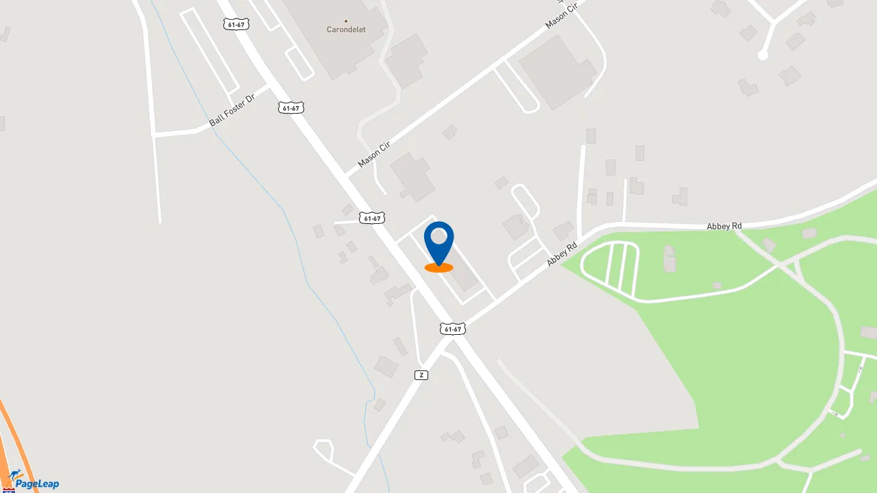 https://pageleap.com map showing location of Pizza Hut in Pevely.