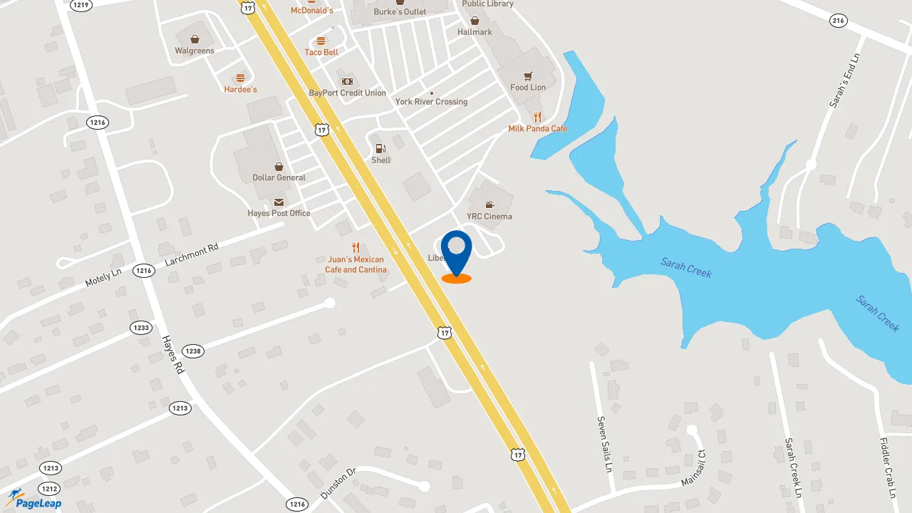 https://pageleap.com map showing location of Pizza Hut in Hayes.