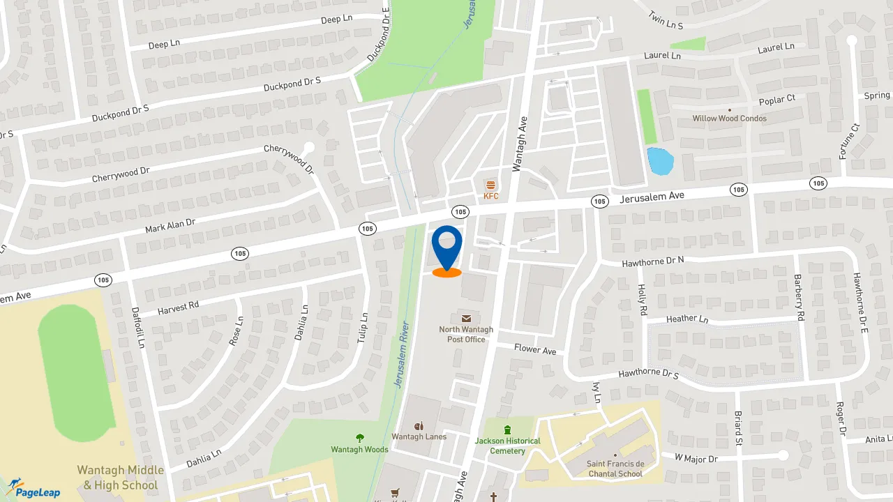https://pageleap.com map showing location of Pizza Hut in Wantagh.