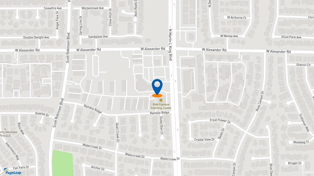 https://pageleap.com map showing location of Pizza Hut in North Las Vegas.