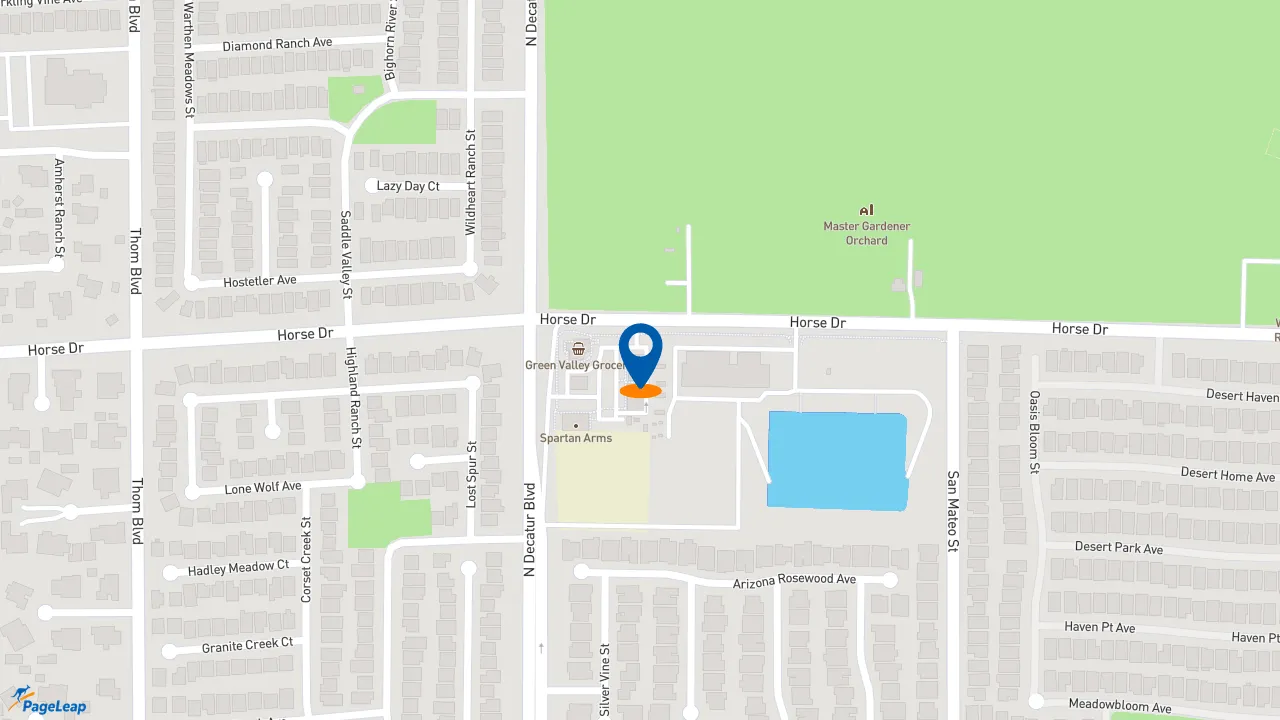 https://pageleap.com map showing location of Pizza Hut in Las Vegas.