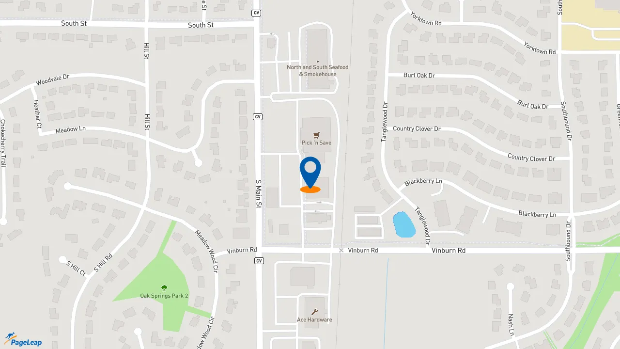 https://pageleap.com map showing location of Pizza Hut in Deforest.