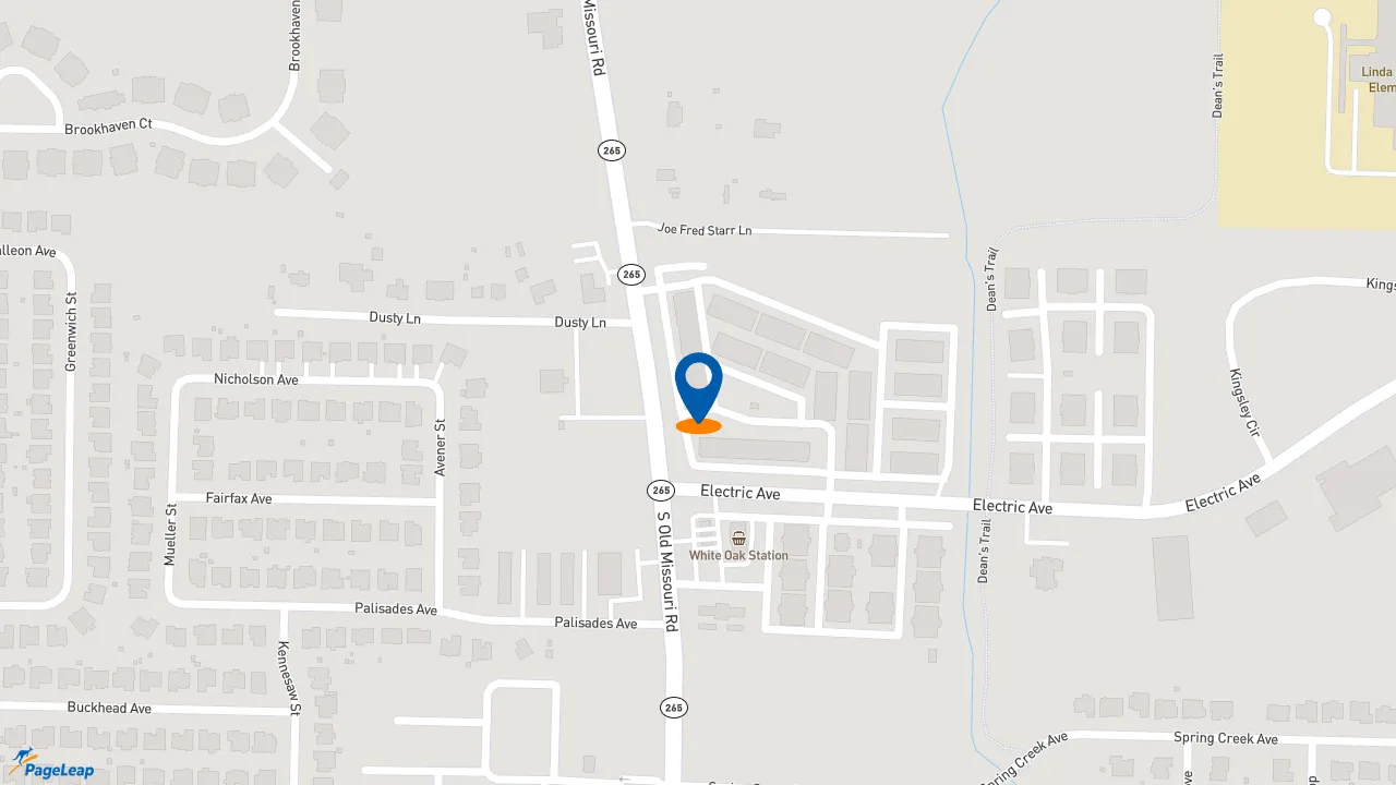 https://pageleap.com map showing location of Pizza Hut in Springdale.