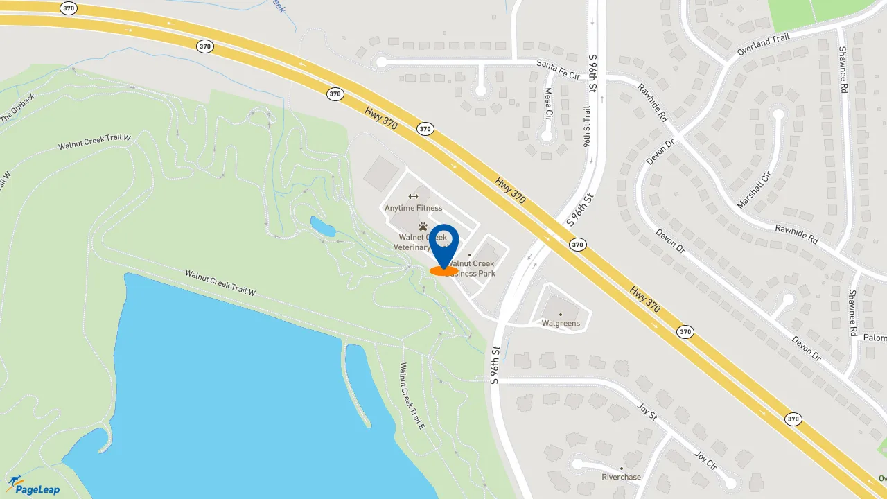 https://pageleap.com map showing location of Pizza Hut in Papillion.