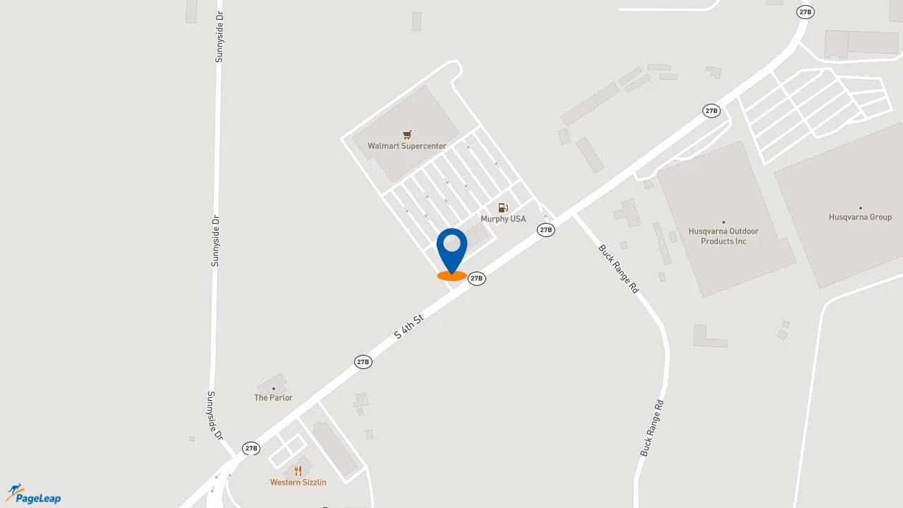https://pageleap.com map showing location of Pizza Hut in Nashville.