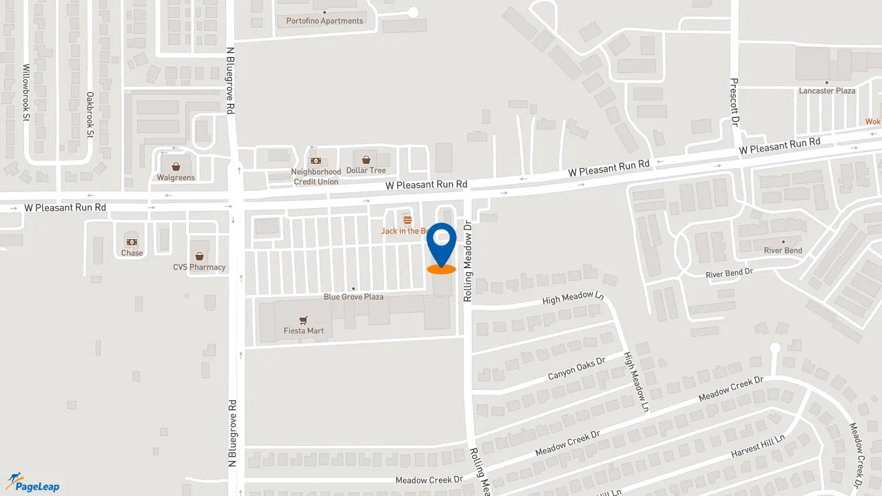 https://pageleap.com map showing location of Pizza Hut in Lancaster.