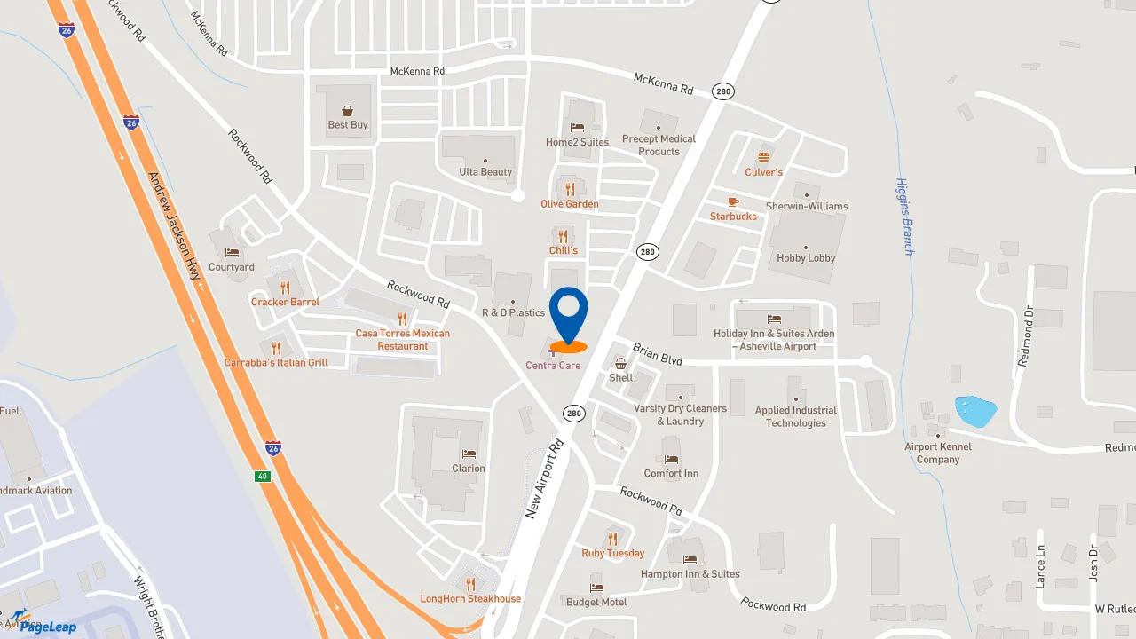 https://pageleap.com map showing location of Popeyes Louisiana Kitchen in Royal Pines.