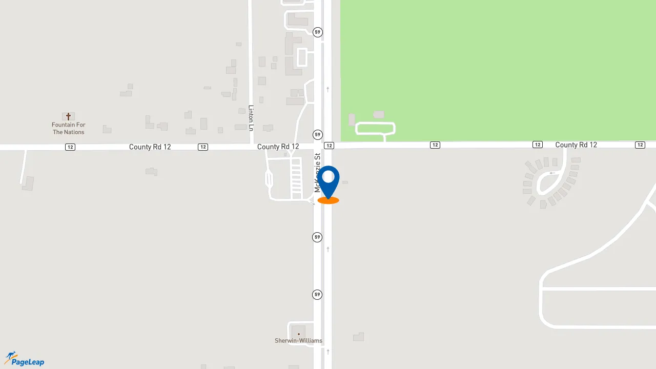 https://pageleap.com map showing location of Popeyes Louisiana Kitchen in Foley.