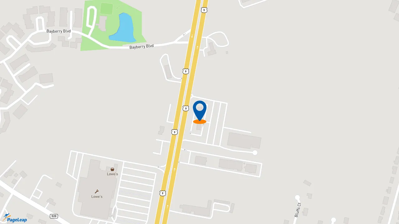 https://pageleap.com map showing location of Popeyes Louisiana Kitchen in Morganville.