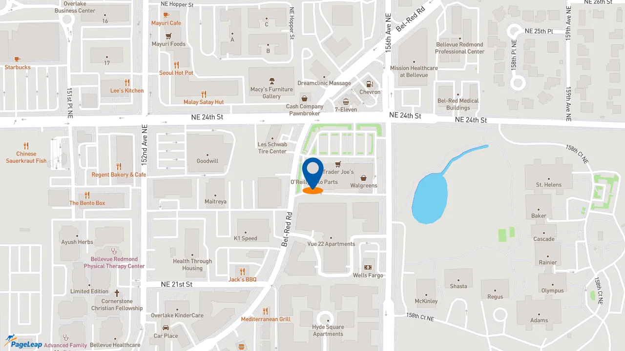 https://pageleap.com map showing location of Potbelly in Bellevue.