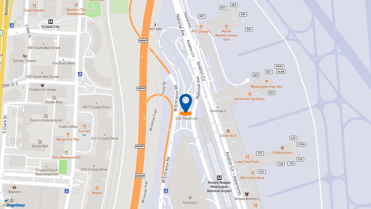 https://pageleap.com map showing location of QDOBA Mexican Eats in Arlington.