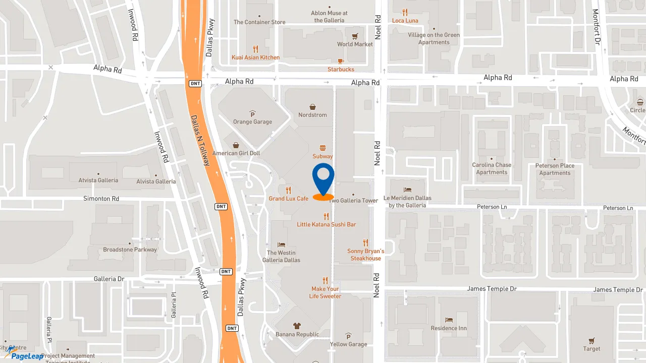 https://pageleap.com map showing location of Raising Cane&#039;s Chicken Fingers in Dallas.