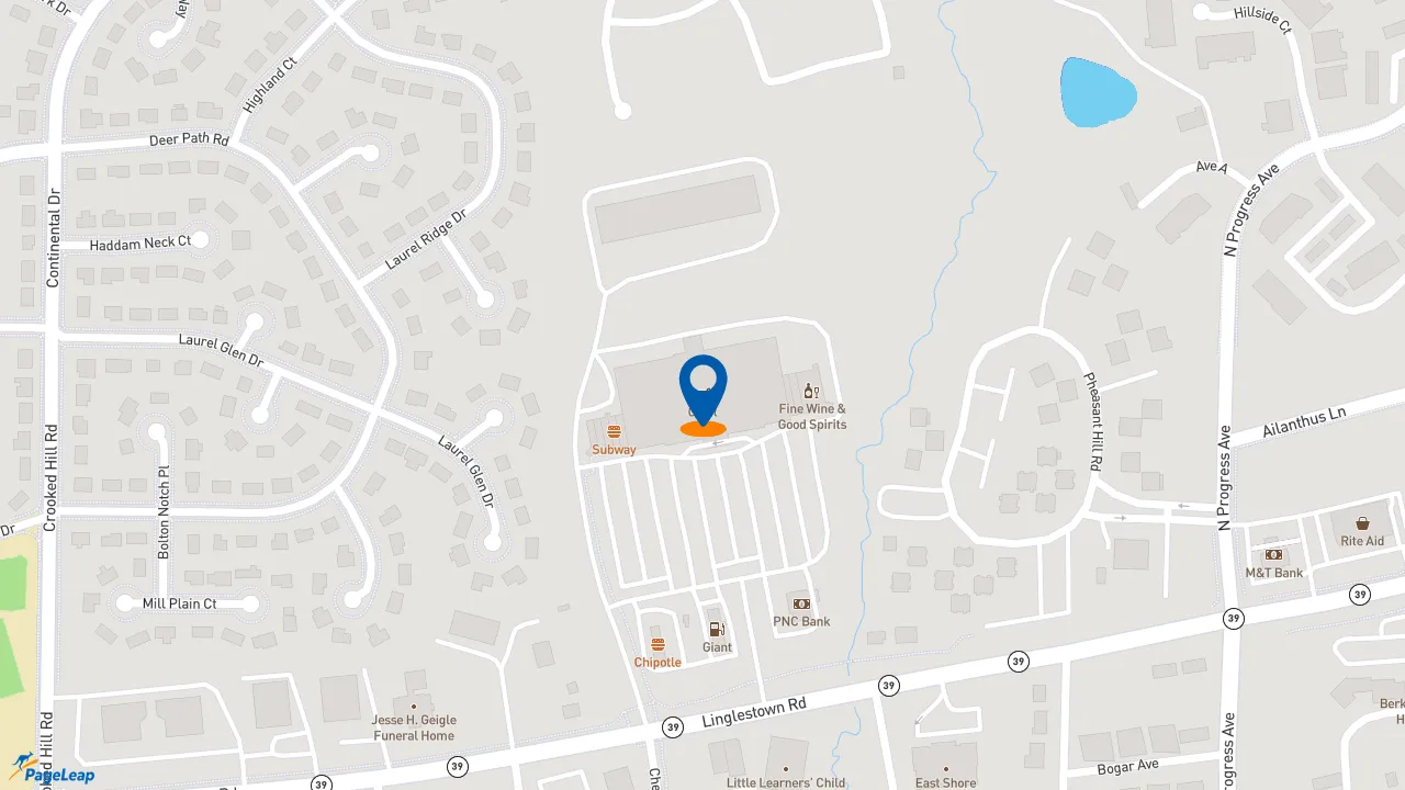 https://pageleap.com map showing location of Saladworks in Harrisburg.
