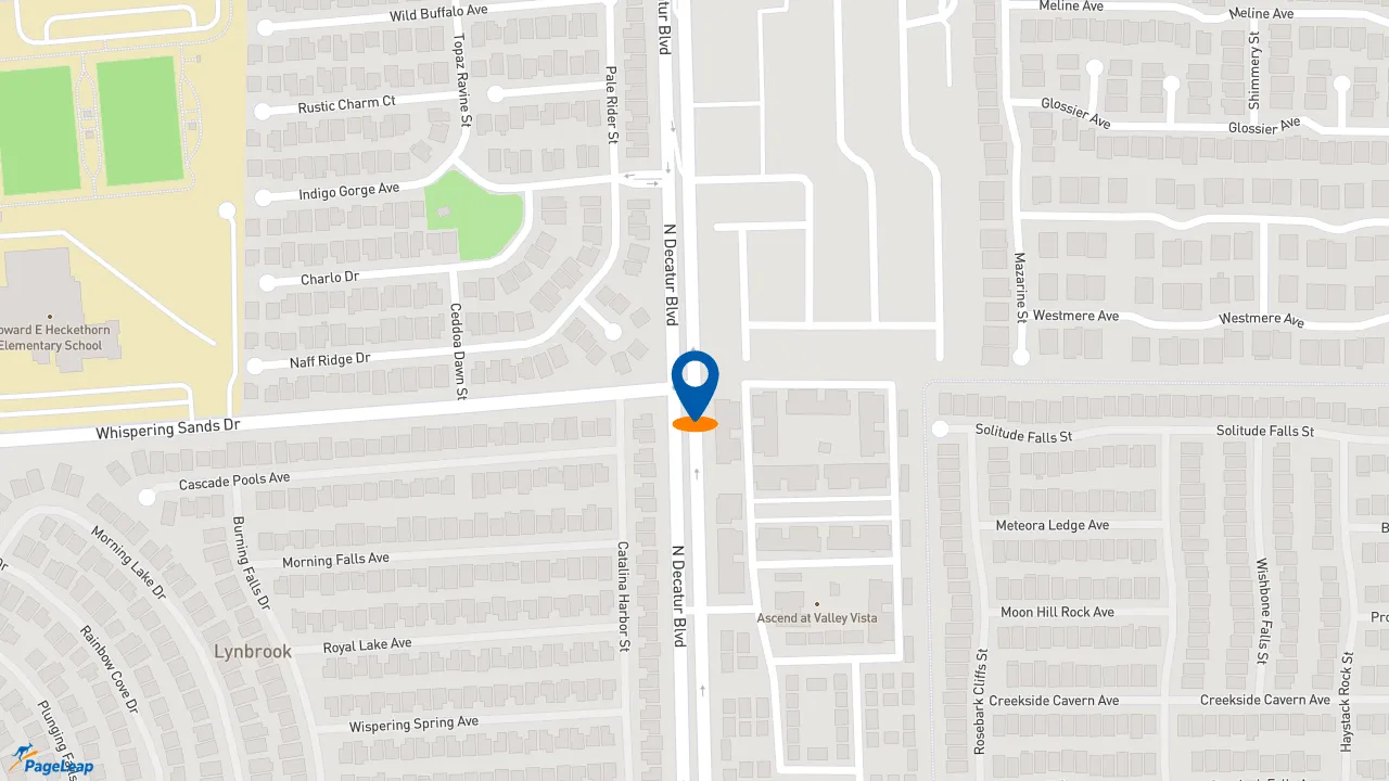 https://pageleap.com map showing location of Saladworks in North Las Vegas.