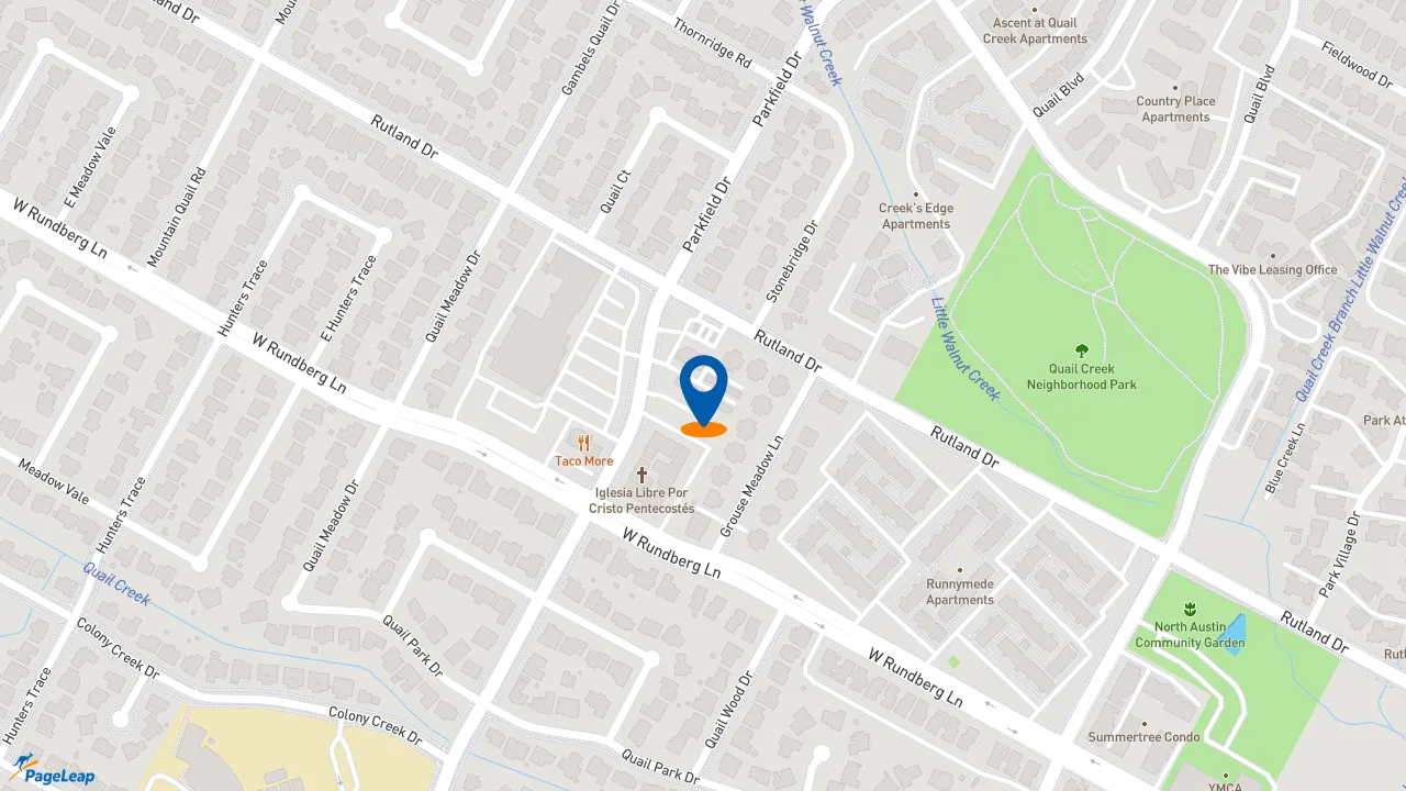 https://pageleap.com map showing location of Sam&#039;s Crispy Chicken in Austin.